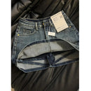 Vintage Blue Denim Skirt for Women Korean High Waist Sexy Slim Fit Mini Skirts Ladies Y2K Streetwear 90S Cowboy Bodycon Skirt