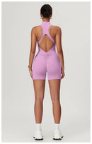 Macacão Feminino Fitness Slim sem Manga - Esportivo Casual